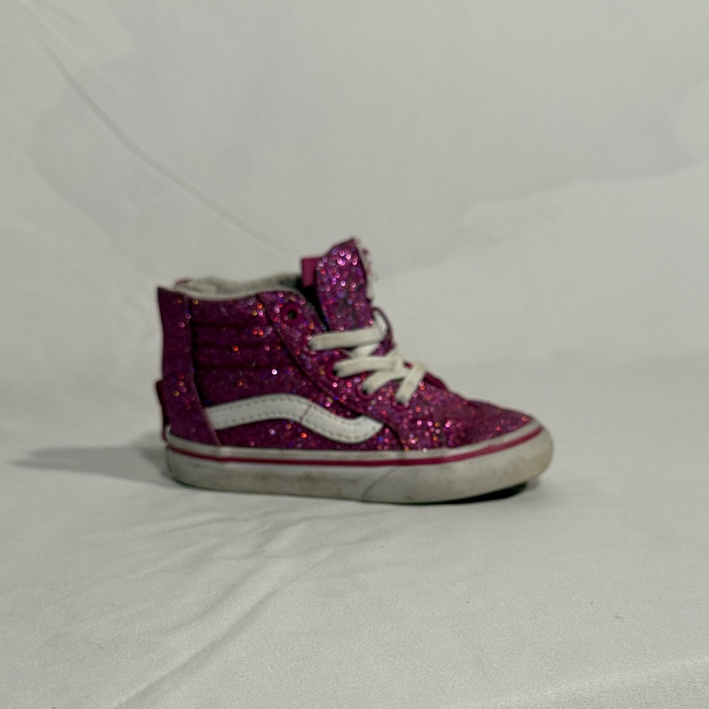 Vans Kids Sparkly Pink High-Tops